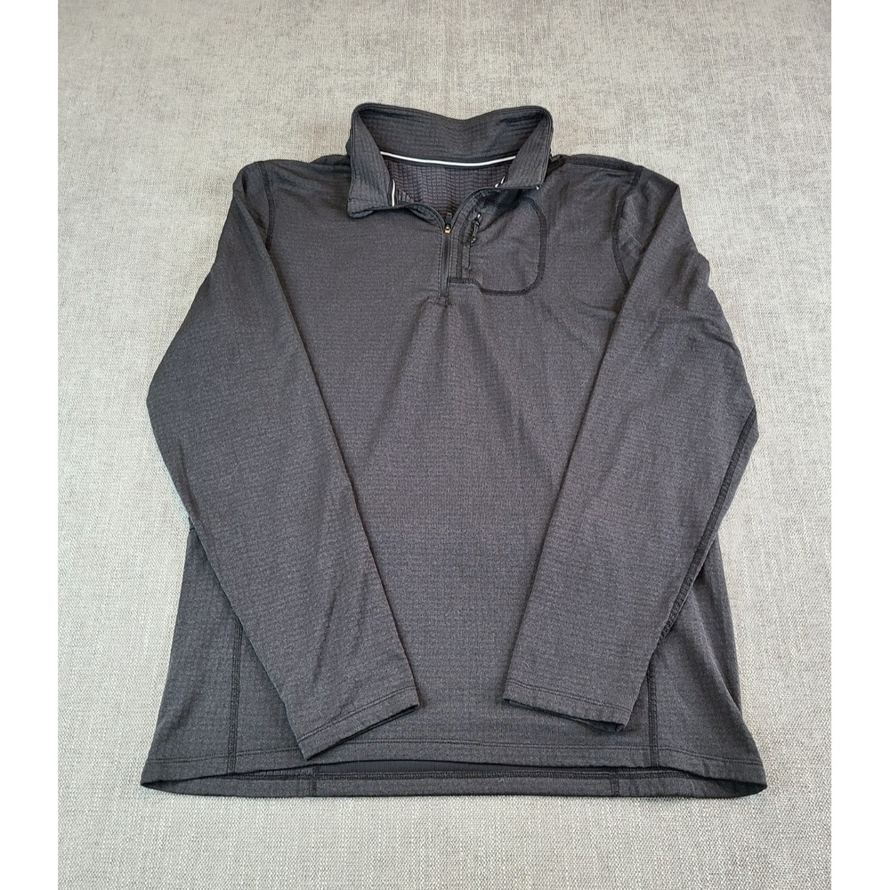 Ten Thousand Pullover Men Black Over Zip Polartec Stretch Performance - Approx S - Picture 2 of 5